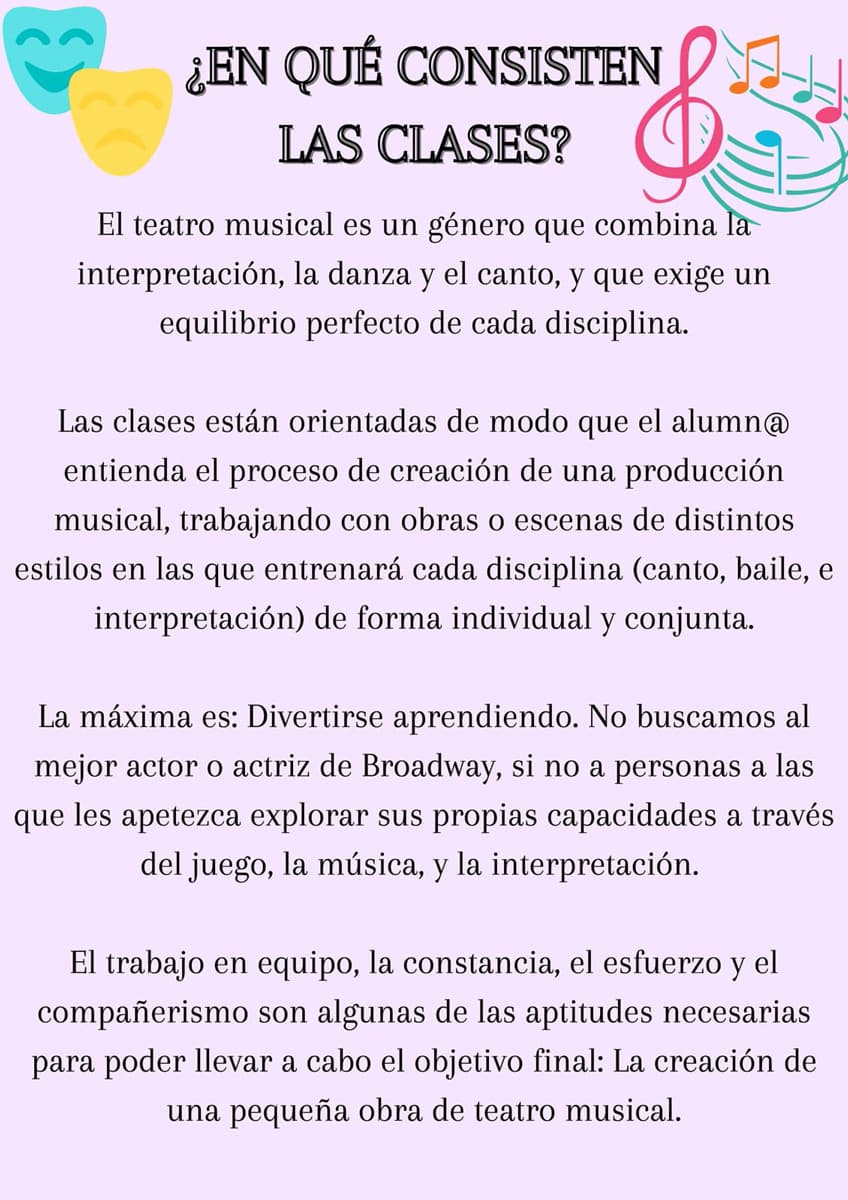 ¿Te apasiona el teatro musical?